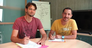 Boris et Farid, membres du comité d’engagement et d’appui solidaire de MCAE Isère Active pour Alma.