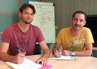 Boris et Farid, membres du comité d’engagement et d’appui solidaire de MCAE Isère Active pour Alma.